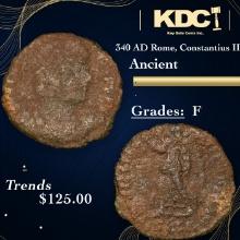 340 AD Rome, Constantius II Ancient Grades F