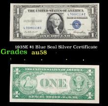 1935E $1 Blue Seal Silver Certificate Grades Choice AU/BU Slider