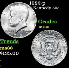 1982-p Kennedy Half Dollar 50c Grades GEM+ Unc