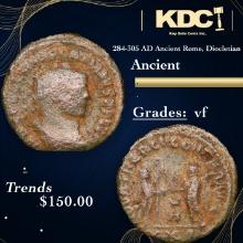 284-305 AD Ancient Rome, Diocletian Ancient Grades vf