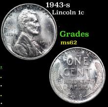 1943-s Lincoln Cent 1c Grades Select Unc