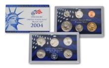2004 United States Mint Proof Set 10 coins
