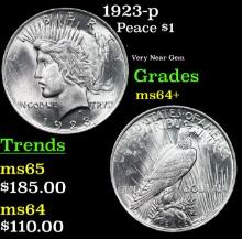 1923-p Peace Dollar 1 Grades Choice+ Unc