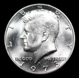 1973-d Kennedy Half Dollar 50c Grades GEM+ Unc