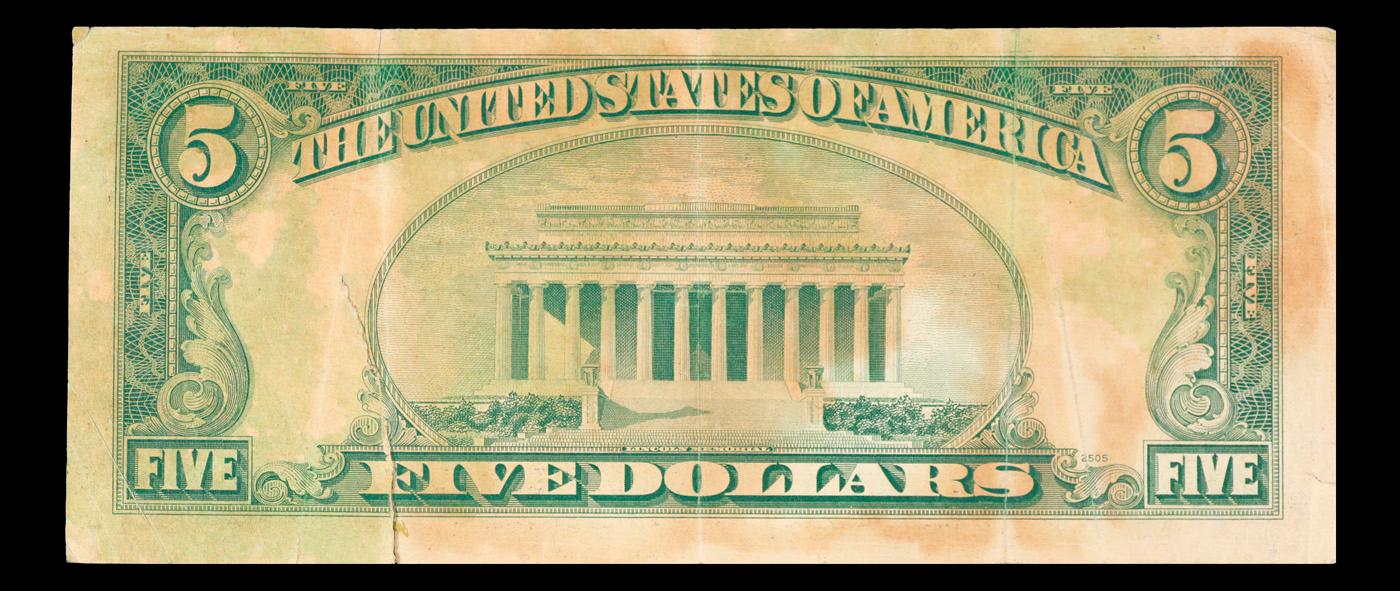 **Star Note** 1953A $5 Red Seal United States Note Grades xf details