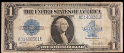 1923 $1 large size Blue Seal Silver Certificate Grades vf+ Signatures Woods/White