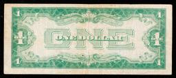 1934 "Funnyback" $1 Blue Seal Silver Certificate Grades vf+