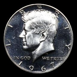 1967 SMS Kennedy Half Dollar 50c Grades sp66 cam