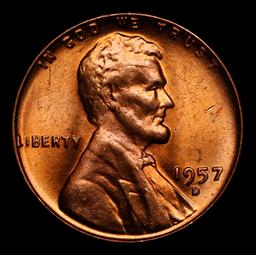 1957-d Lincoln Cent 1c Grades GEM++ RD