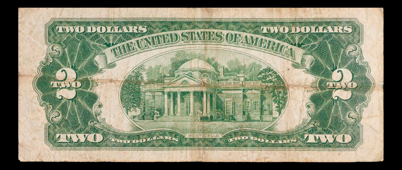 1928G $2 Red Seal United States Note Grades vf++