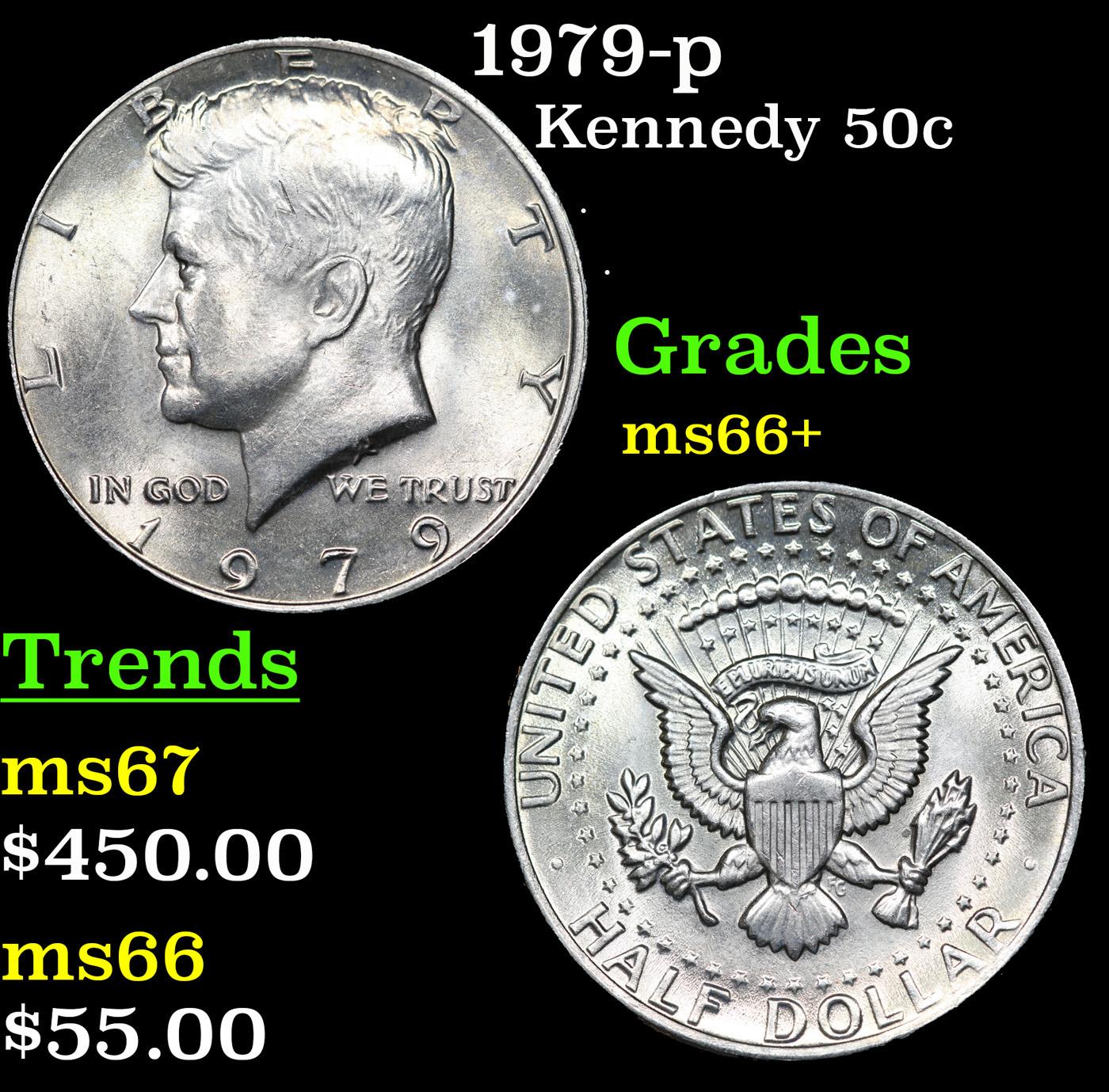 1979-p Kennedy Half Dollar 50c Grades GEM++ Unc