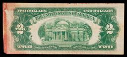 1928D $2 Red Seal United States Note Grades vf+