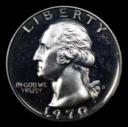 Proof 1970-s Washington Quarter 25c Grades GEM++ Proof Deep Cameo