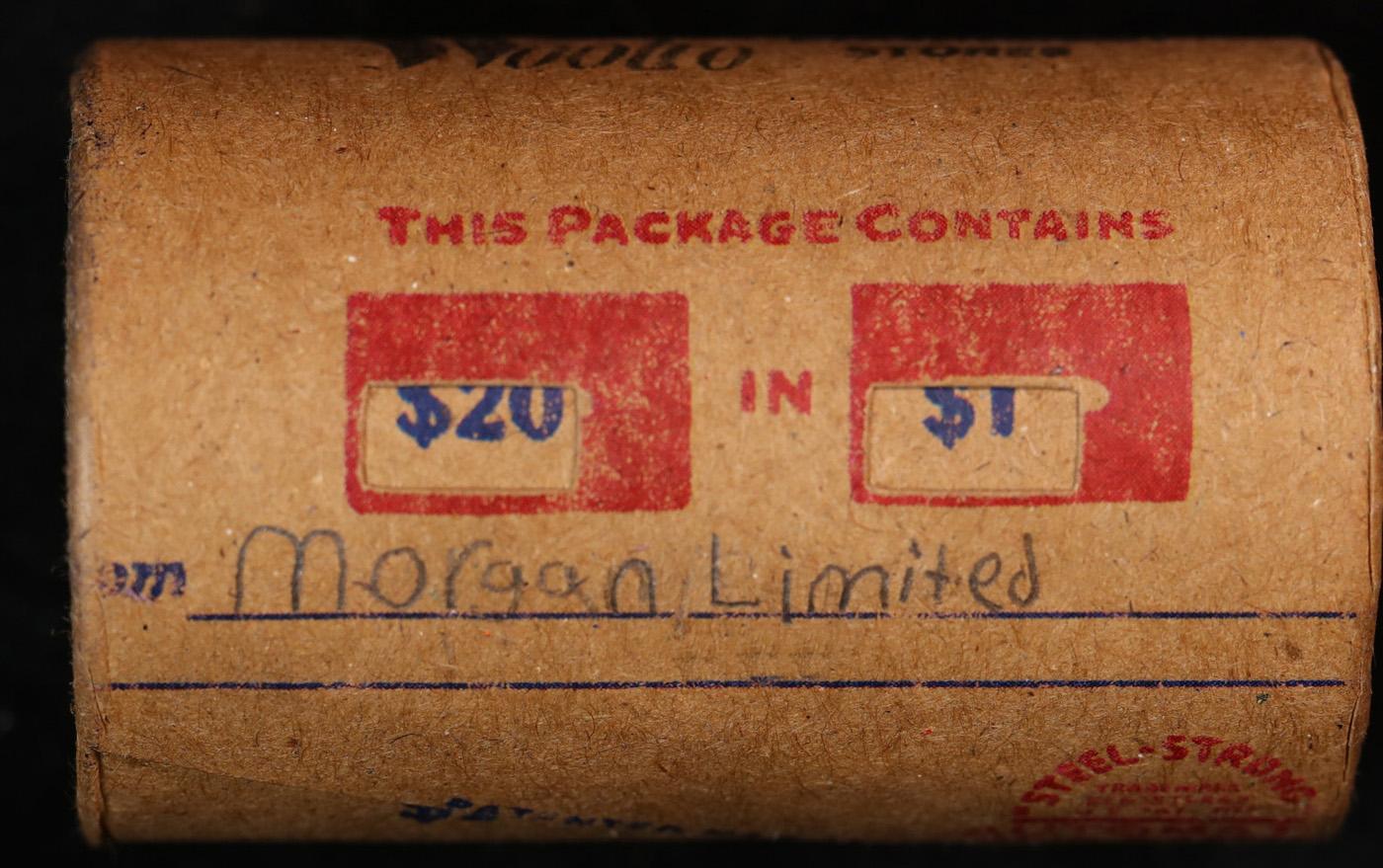 High Value! - Covered End Roll - Marked " Morgan Limited" - Weight shows x20 Coins (FC)