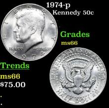 1974-p Kennedy Half Dollar 50c Grades GEM+ Unc