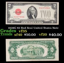 1928G $2 Red Seal United States Note Grades vf++