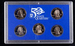 1999 United States Mint Proof Quarters 5 pc set No Outer Box