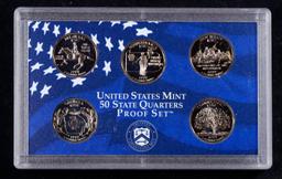 1999 United States Mint Proof Quarters 5 pc set No Outer Box