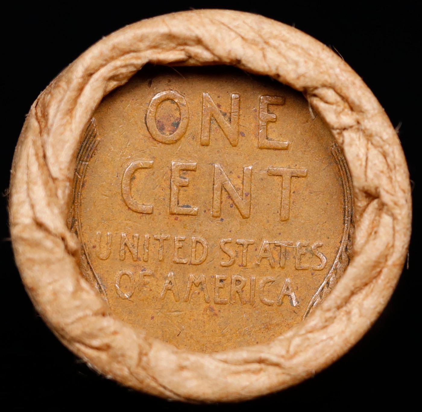 Lincoln Wheat Cent 1c Mixed Roll Orig Brandt McDonalds Wrapper, 1919-d end, Wheat other end