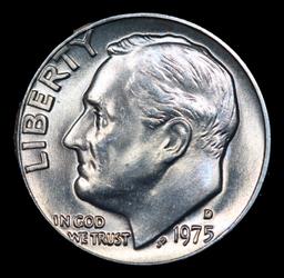 1975-d Roosevelt Dime 10c Grades GEM++ FT