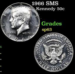 1966 SMS Kennedy Half Dollar 50c Grades sp63