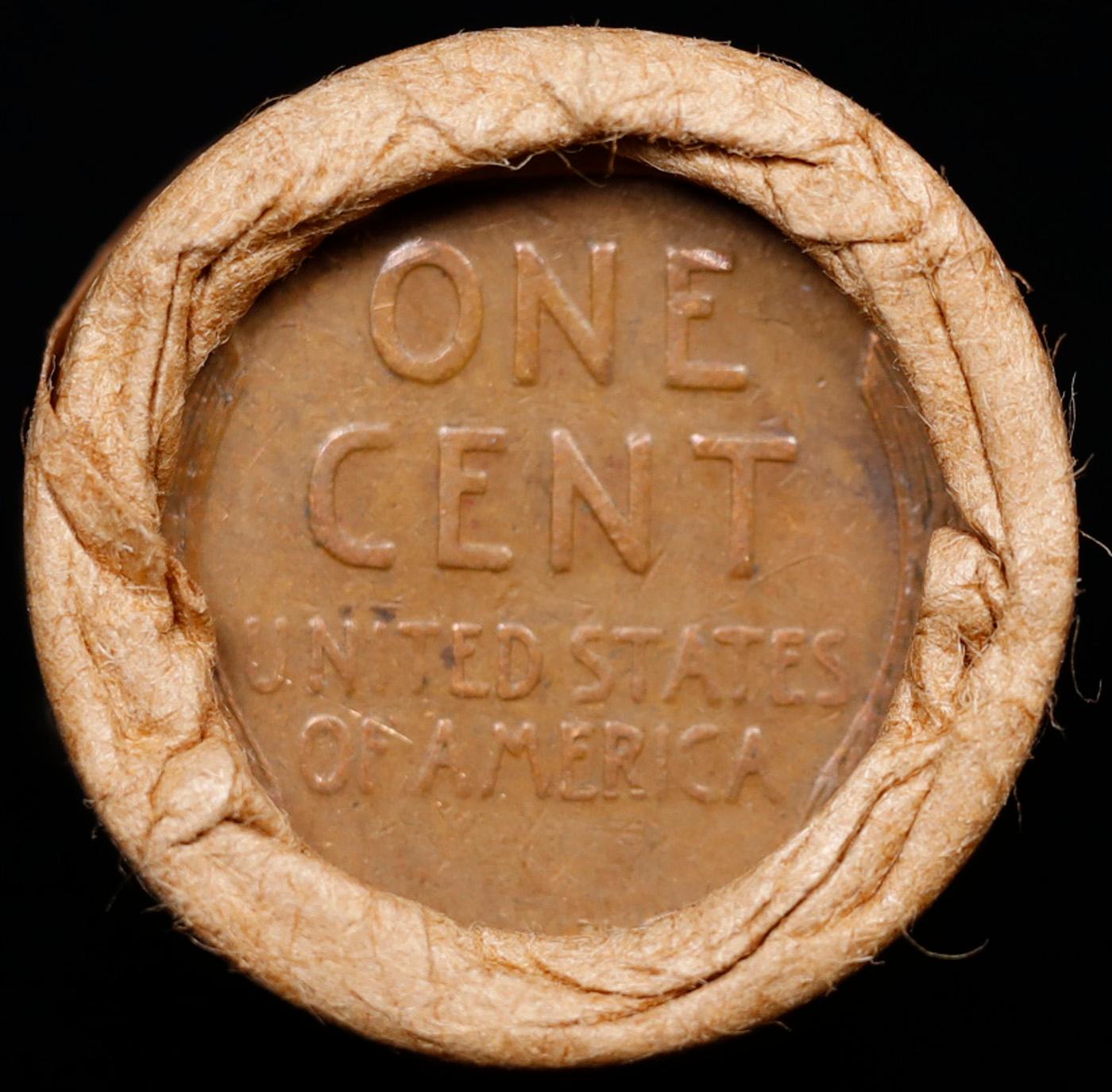 Lincoln Wheat Cent 1c Mixed Roll Orig Brandt McDonalds Wrapper, 1917-d end, Wheat other end