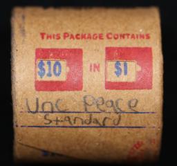 *EXCLUSIVE* Hand Marked "Unc Peace Standard," x10 coin Covered End Roll! - Huge Vault Hoard  (FC)