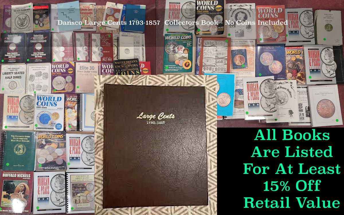 Dansco Large Cents 1793-1857  Collectors Book - No Coins Included