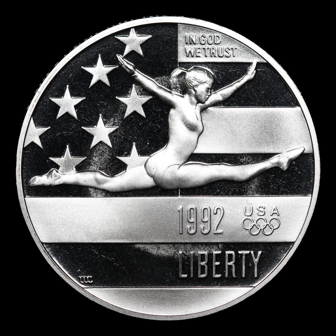 Proof 1992-S Olympic Modern Commem Half Dollar 50c Grades GEM++ Proof Deep Cameo