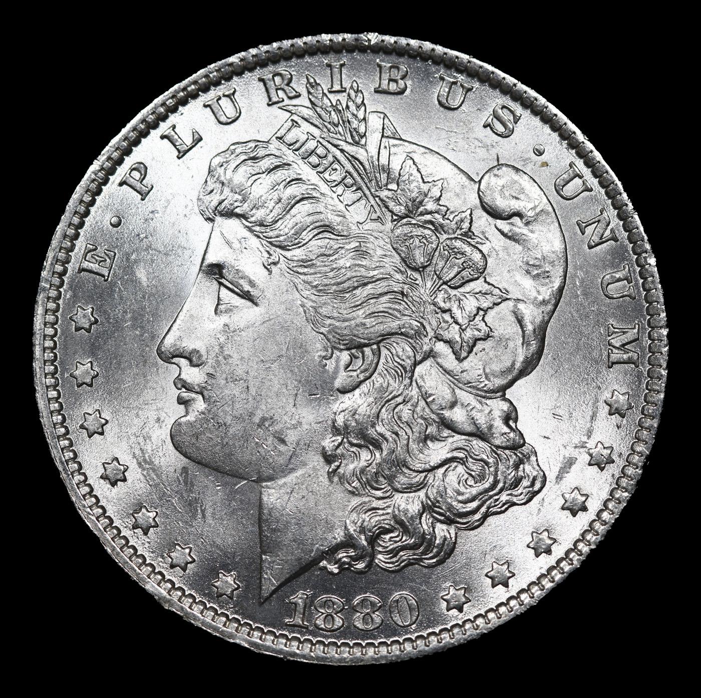 ***Auction Highlight*** 1880-o Morgan Dollar $1 Graded ms64+ By SEGS (fc)