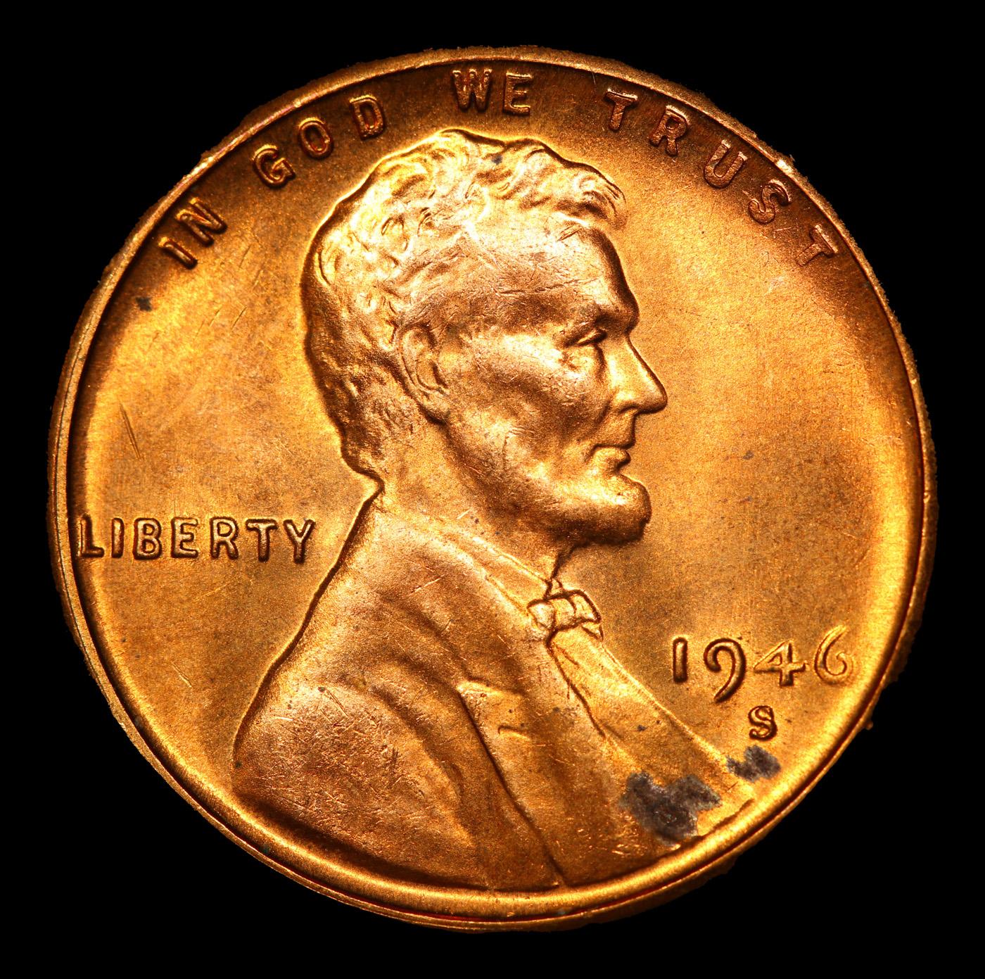 1946-s Lincoln Cent 1c Grades GEM+ Unc RD