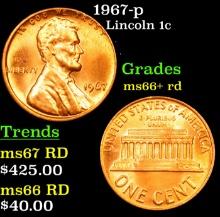 1967-p Lincoln Cent 1c Grades GEM++ RD