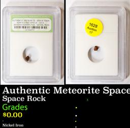 Authentic Meteorite Space Rock North West Africa, Sahara Desert Find Graded By INB