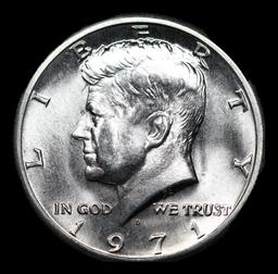 1971-d Kennedy Half Dollar 50c Grades GEM++ Unc