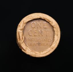 Lincoln Wheat Cent 1c Mixed Roll Orig Brandt McDonalds Wrapper, 1927-p end, Wheat other end