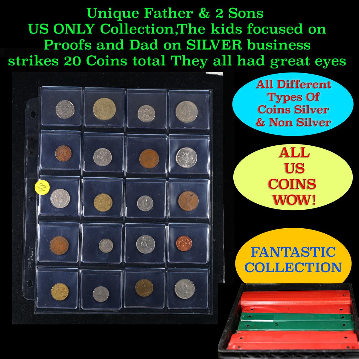 20 Great Coins of the World, hand selected, many trend high, every lot guaranteed to contain Silver.