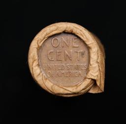 Lincoln Wheat Cent 1c Mixed Roll Orig Brandt McDonalds Wrapper, 1921-p end, Wheat other end