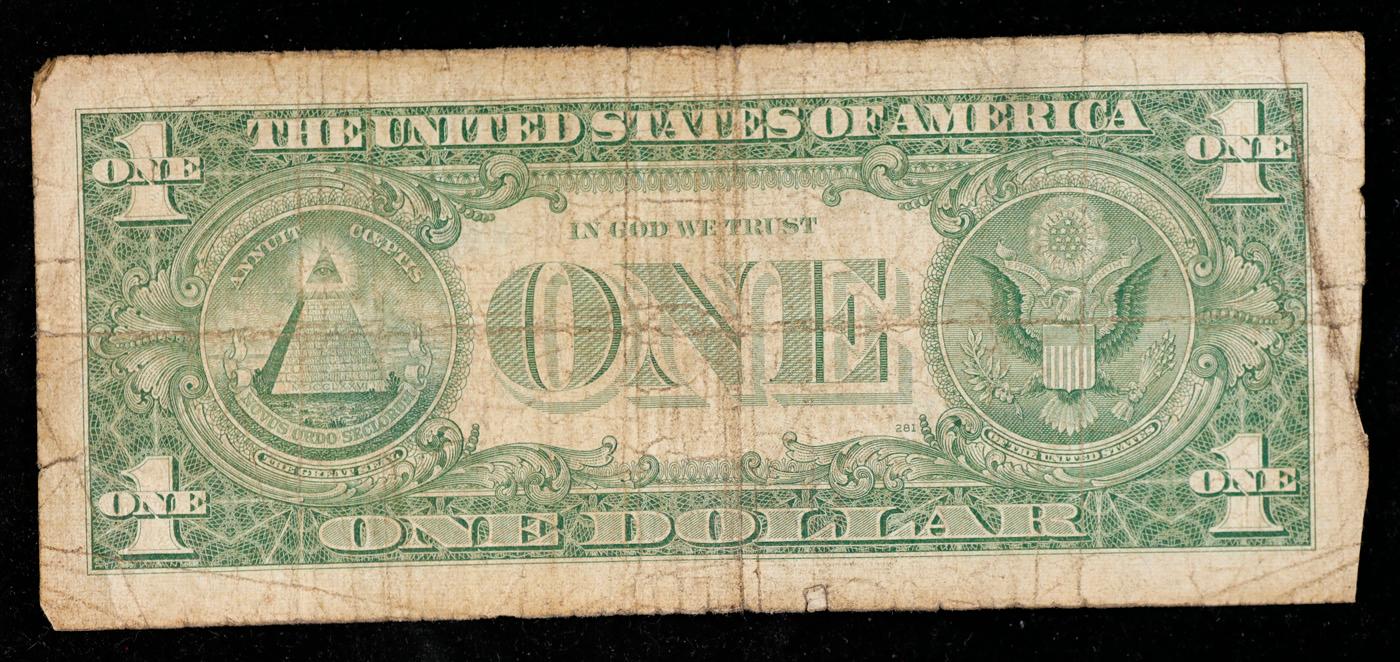 **Star Note** 1957 $1 Blue Seal Silver Certificate Grades f+