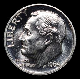 Proof 1964 Roosevelt Dime Near TOP POP! 10c Graded pr69+ cam BY SEGS