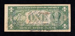 Rare 1935A $1 Blue Seal Silver Certificate "Short Snorter" Grades