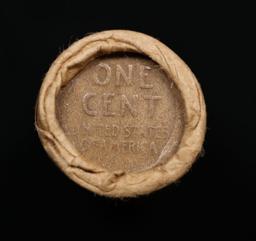 Lincoln Wheat Cent 1c Mixed Roll Orig Brandt McDonalds Wrapper, 1917-s end, Wheat other end