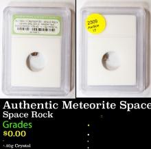 Authentic Meteorite Space Rock Campo Del Cielo Argentina, Discovered 1576 AD Graded By INB