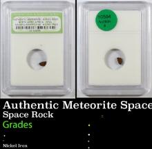 Authentic Meteorite Space Rock North West Africa, Sahara Desert Find Graded BY INB