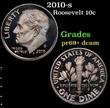 Proof 2010-s Roosevelt Dime 10c Grades GEM++ Proof Deep Cameo