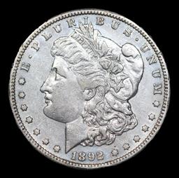 ***Auction Highlight*** 1892-s Morgan Dollar $1 Graded au58 By SEGS (fc)