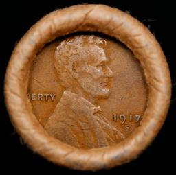 Lincoln Wheat Cent 1c Mixed Roll Orig Brandt McDonalds Wrapper, 1917-s end, Wheat other end