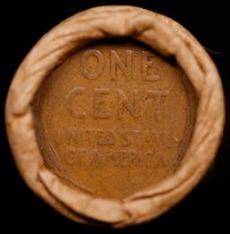 Lincoln Wheat Cent 1c Mixed Roll Orig Brandt McDonalds Wrapper, 1918-s end, Wheat other end