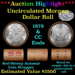 ***Auction Highlight*** 1879 & CC Uncirculated Morgan Dollar Shotgun Roll (fc)