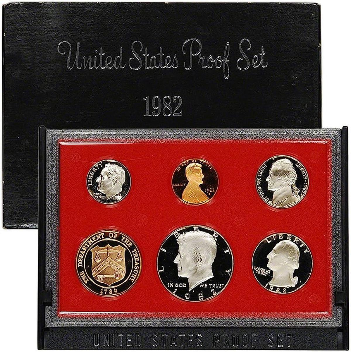 1981 United States Mint Proof Set 6 coins