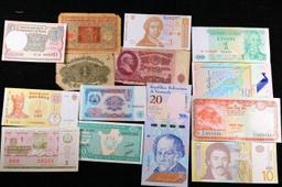 Lot of 25 Different Foreign Notes, A Variety of Countries, Dates, and Denominations!